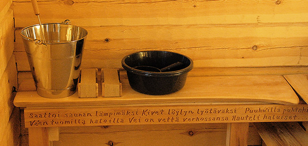 hirsisaunan pesuhuone